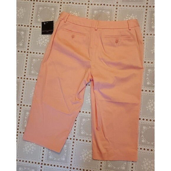 Apostrophe Petite Capri Pants Womens Size 6P Orange NEW - Picture 2 of 3